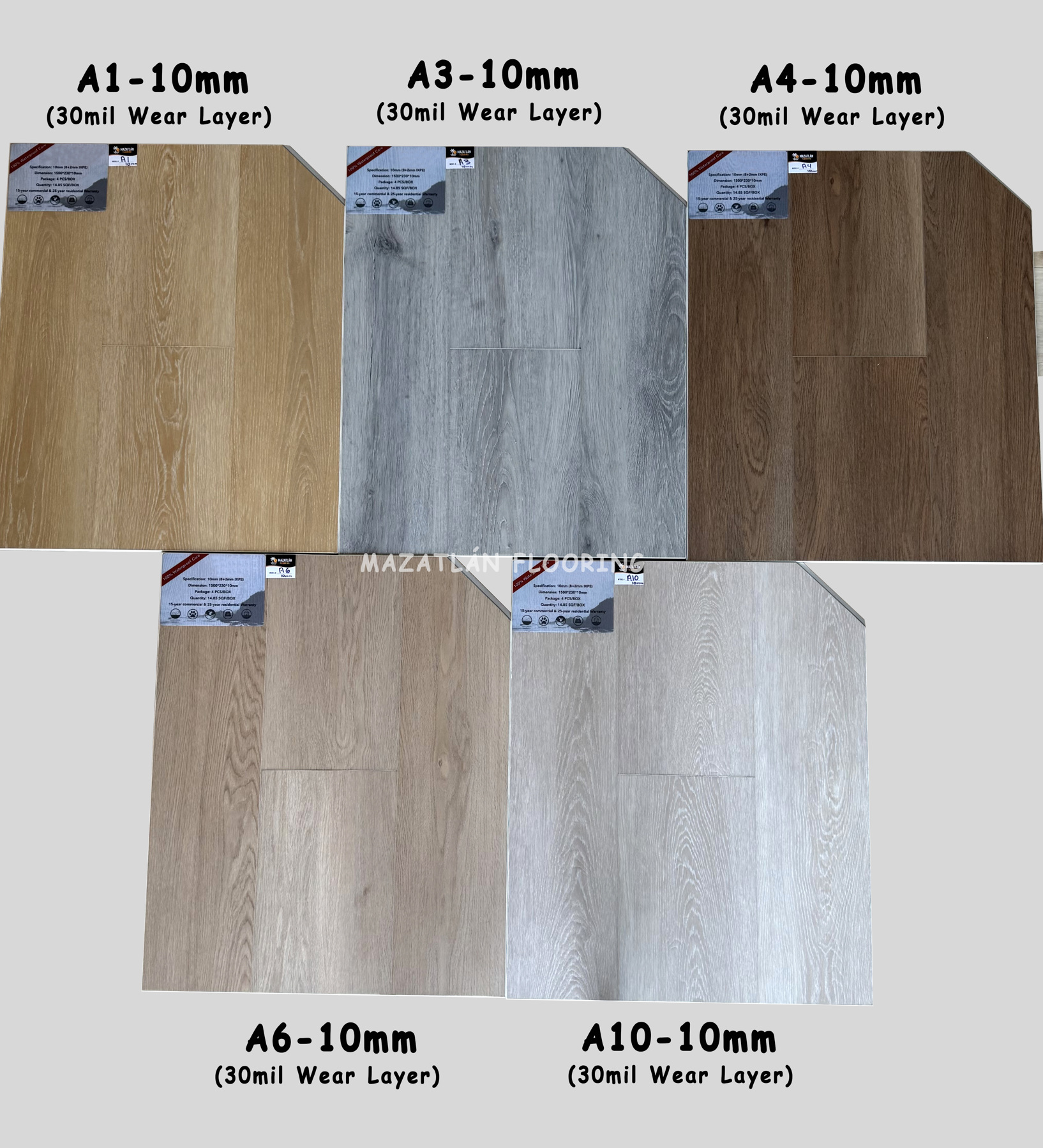 10mm SPC flooring collection