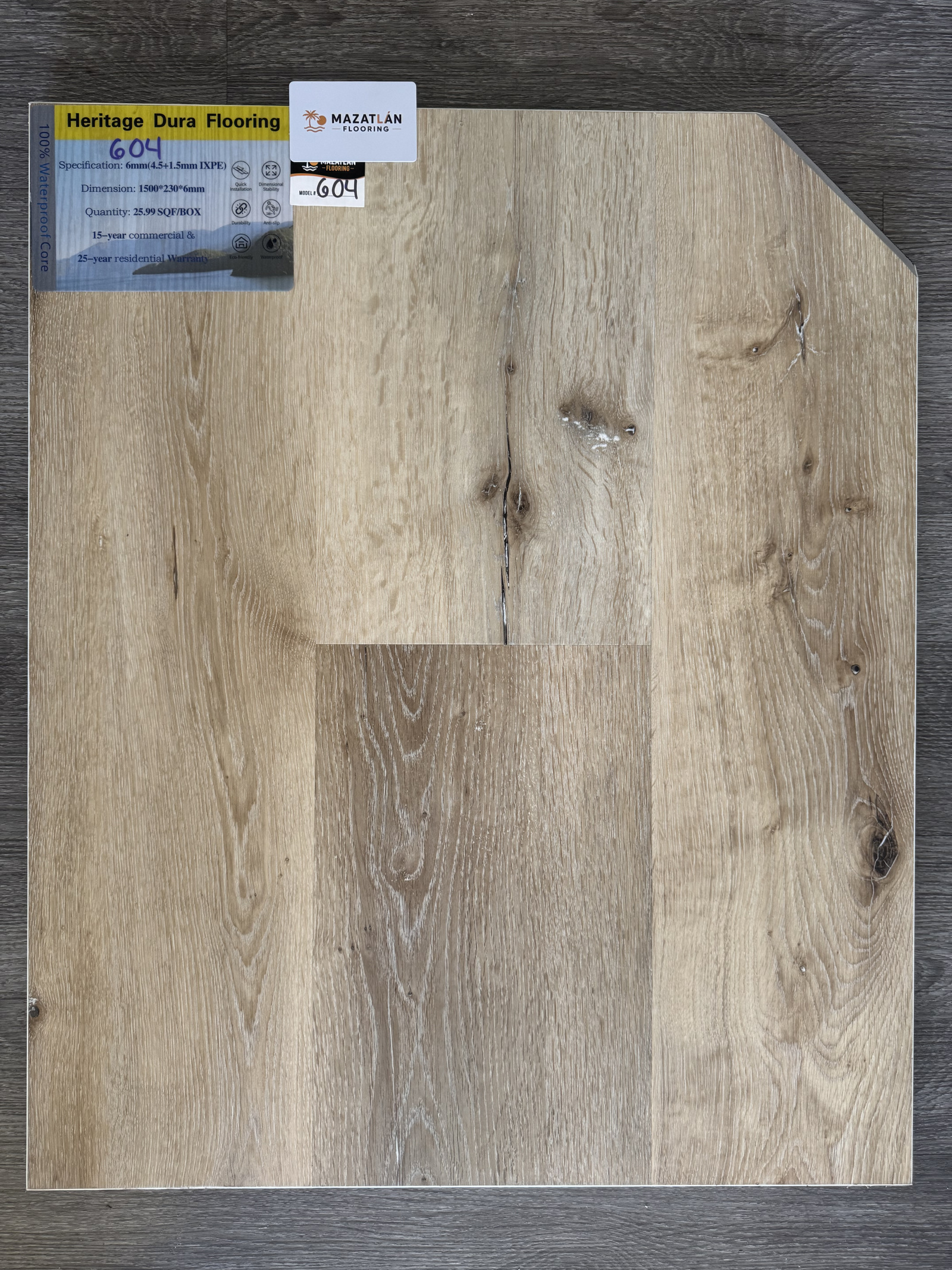 604 6mm flooring sample