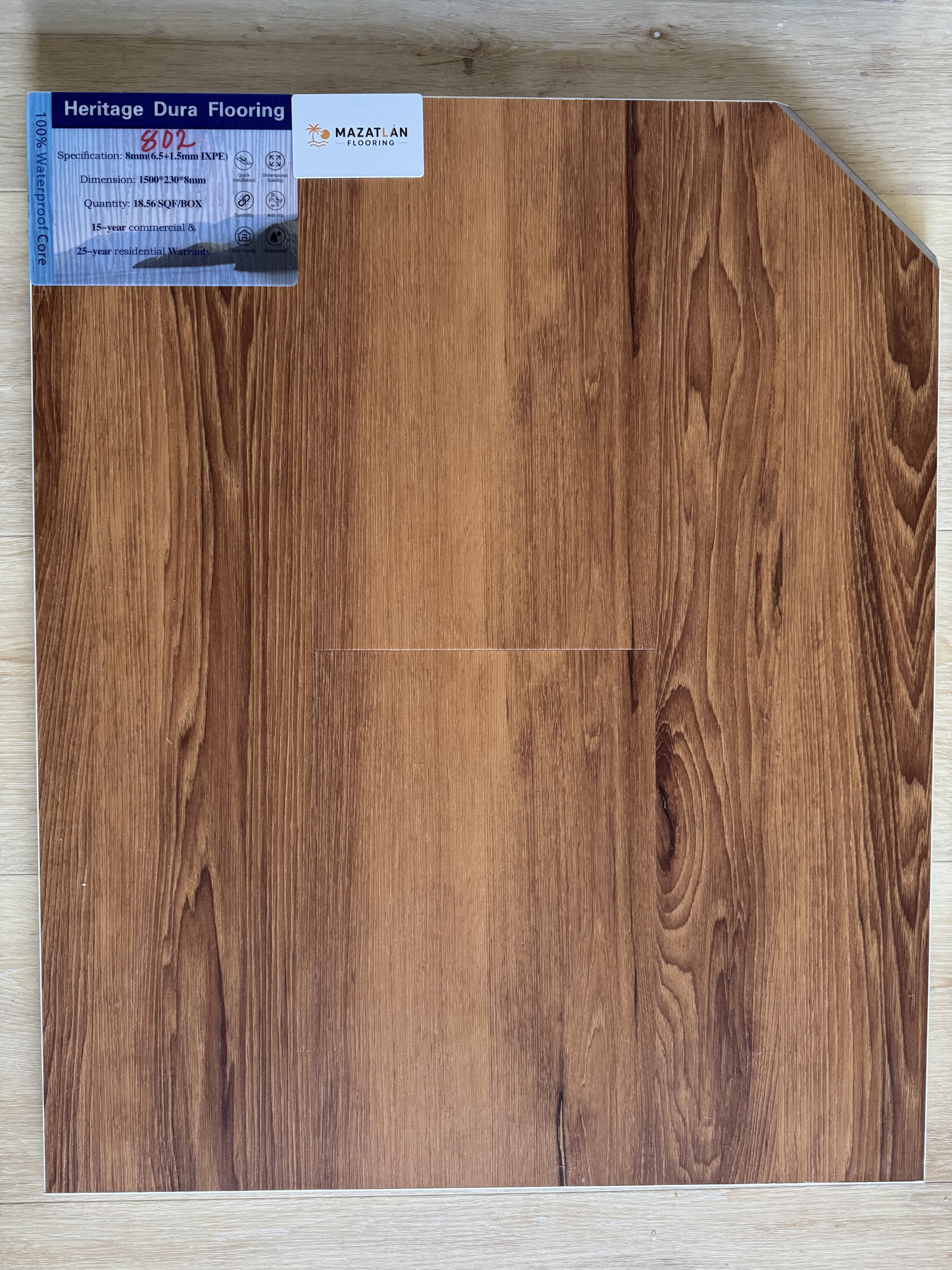 802 8mm flooring sample