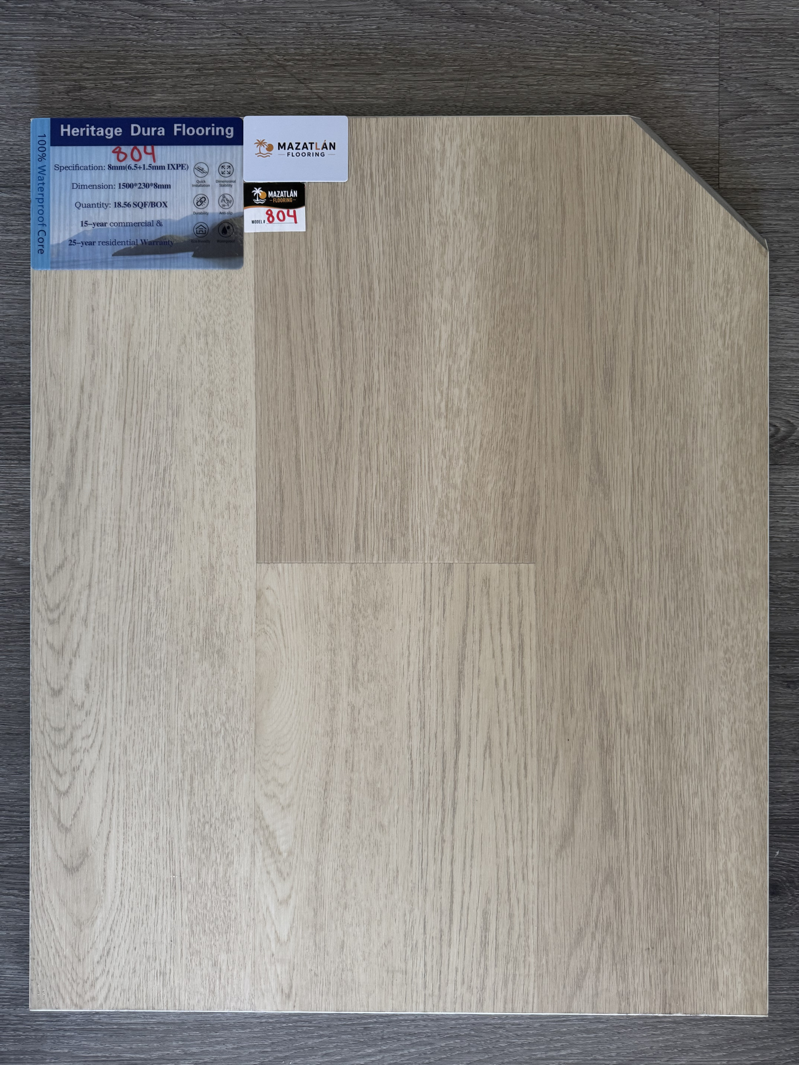 804 8mm flooring sample