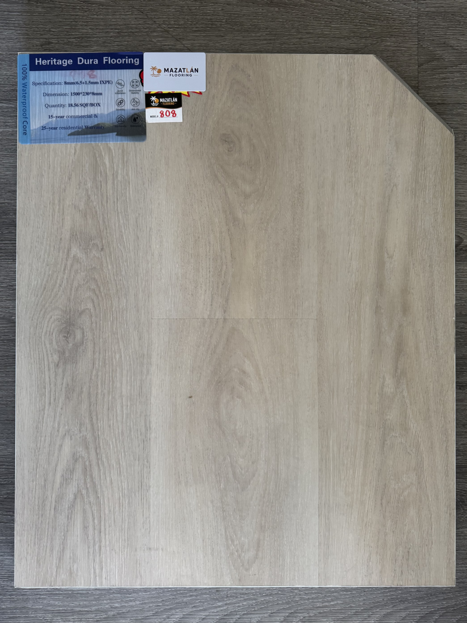 808 8mm flooring sample