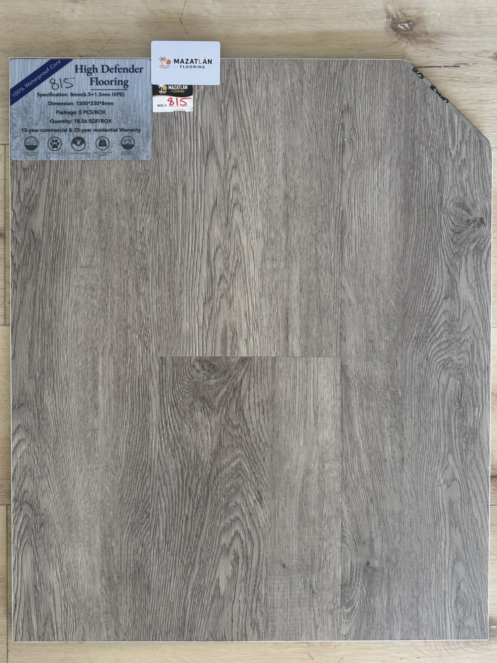 815 8mm flooring sample