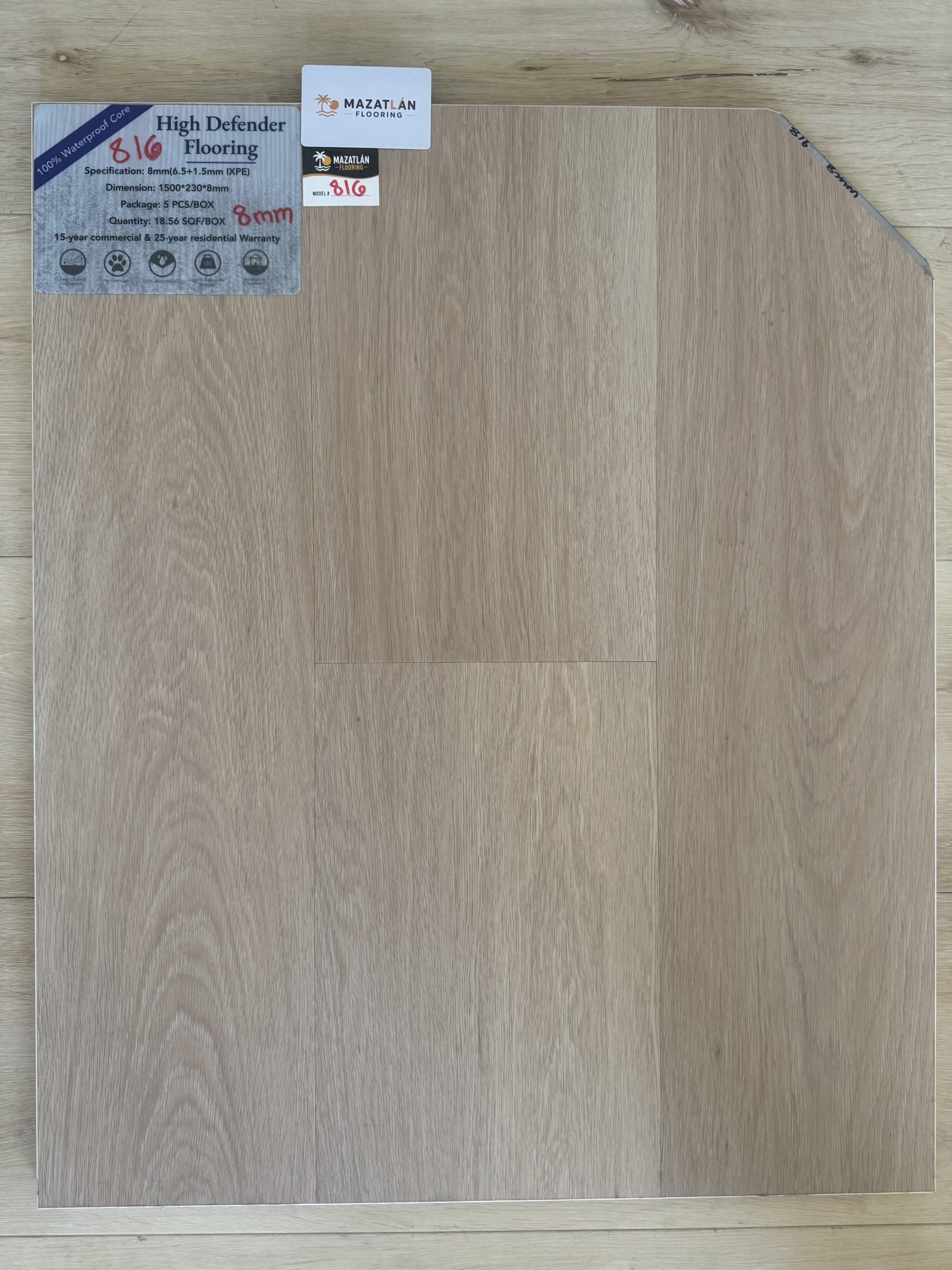 816 8mm flooring sample