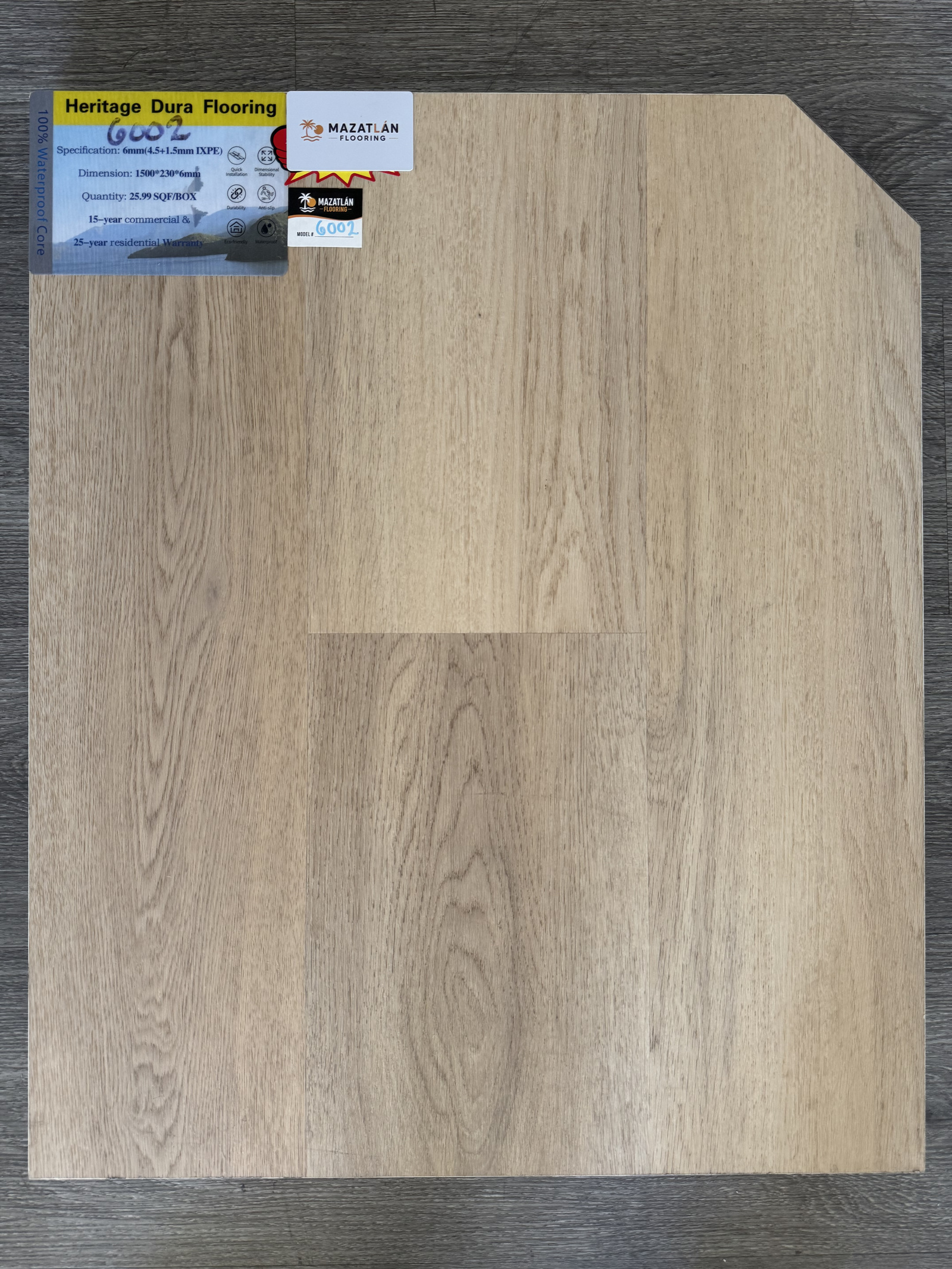 HD6002 6mm flooring sample