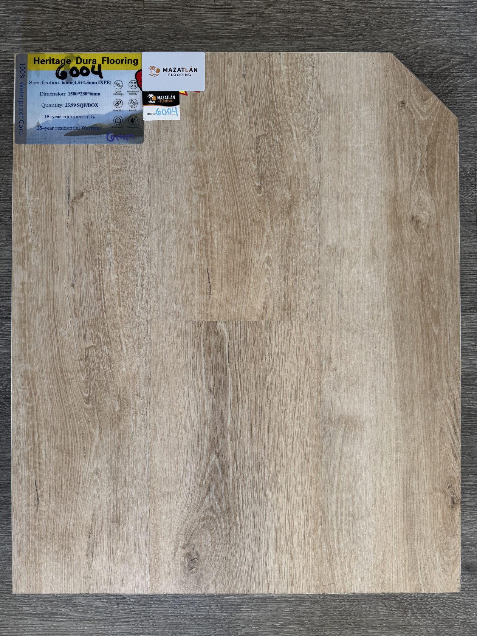 HD6004 6mm flooring sample